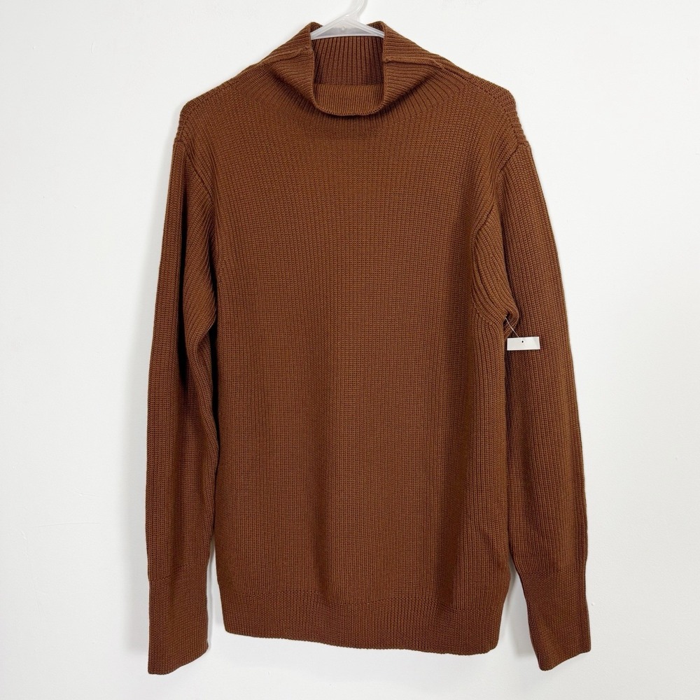 Barena Venezia Cimador Roll Neck Sweater Mens Medium Brown Wool Knit NWOT NEW